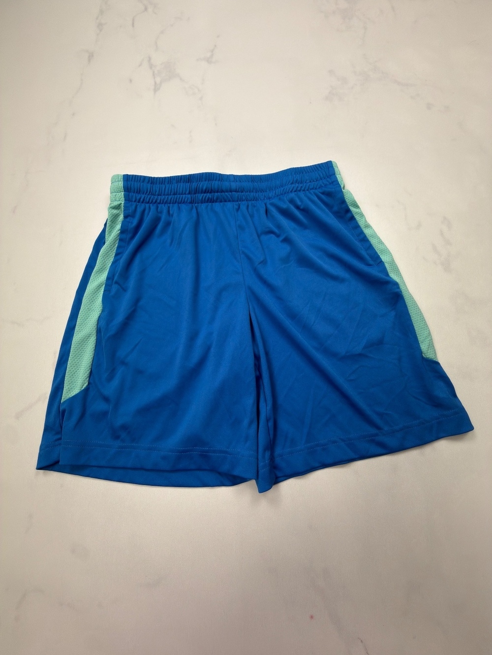 Tek Gear Athletic Shorts Blue 2010s Sporty - Boys L Husky